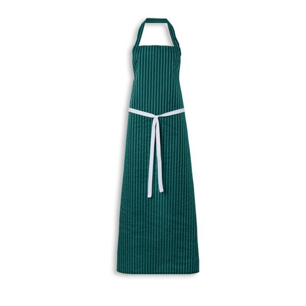 Green Twin Stripe Nylon Butchers Apron