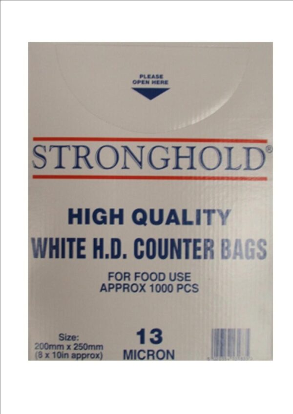 H D Counter Bags 200x250 13micron Boxed