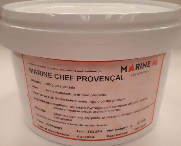 Provencale Marinade Oil Based Allergen Free.