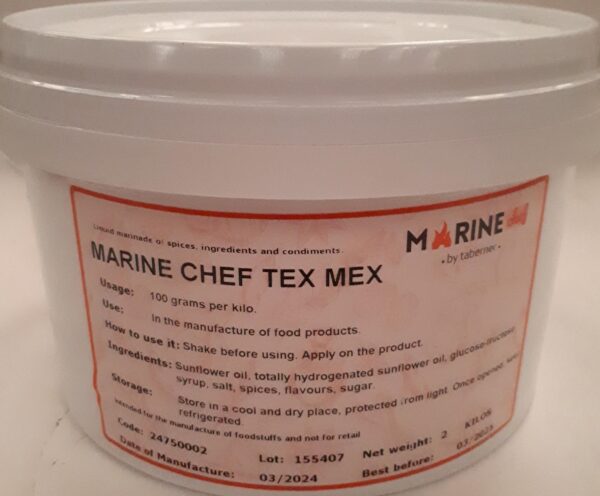 Tex Mex Marinade Oil Based Allergen Free.