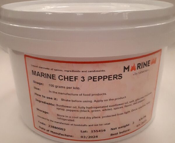 Three Peppers Marinade Oil Based Allergen Free.