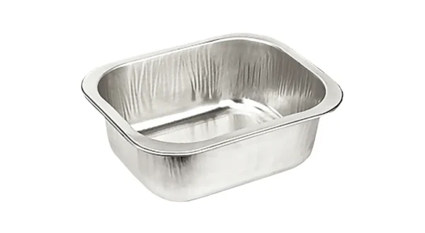 Aluminium Smoothwall Food Trays 125 x 150 x 50 Deep