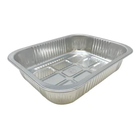 Aluminium Smoothwall Food Trays 155 x 200 x 45 Deep